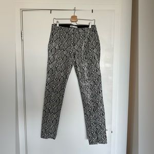 Zara snakeprint pants size M